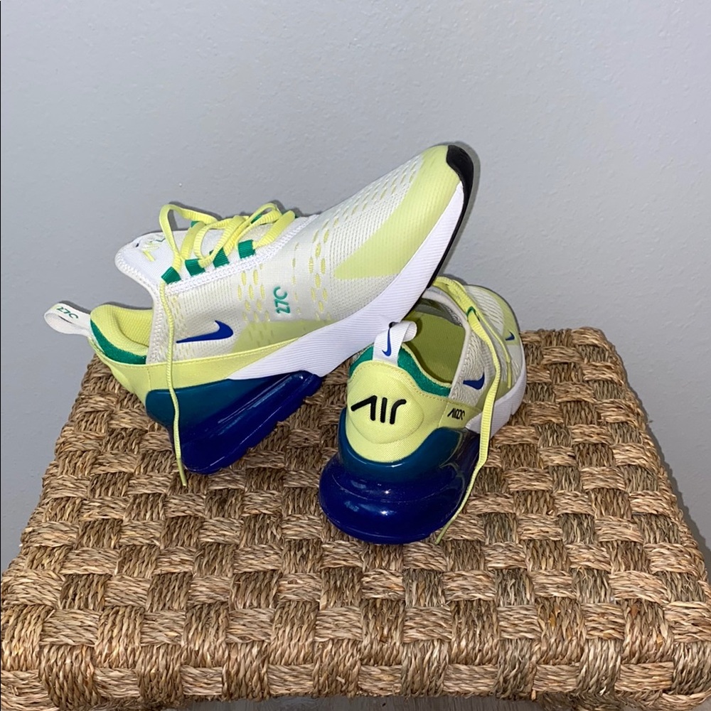 Nike Yellow and Blue Sneakers Lightweight Performance
